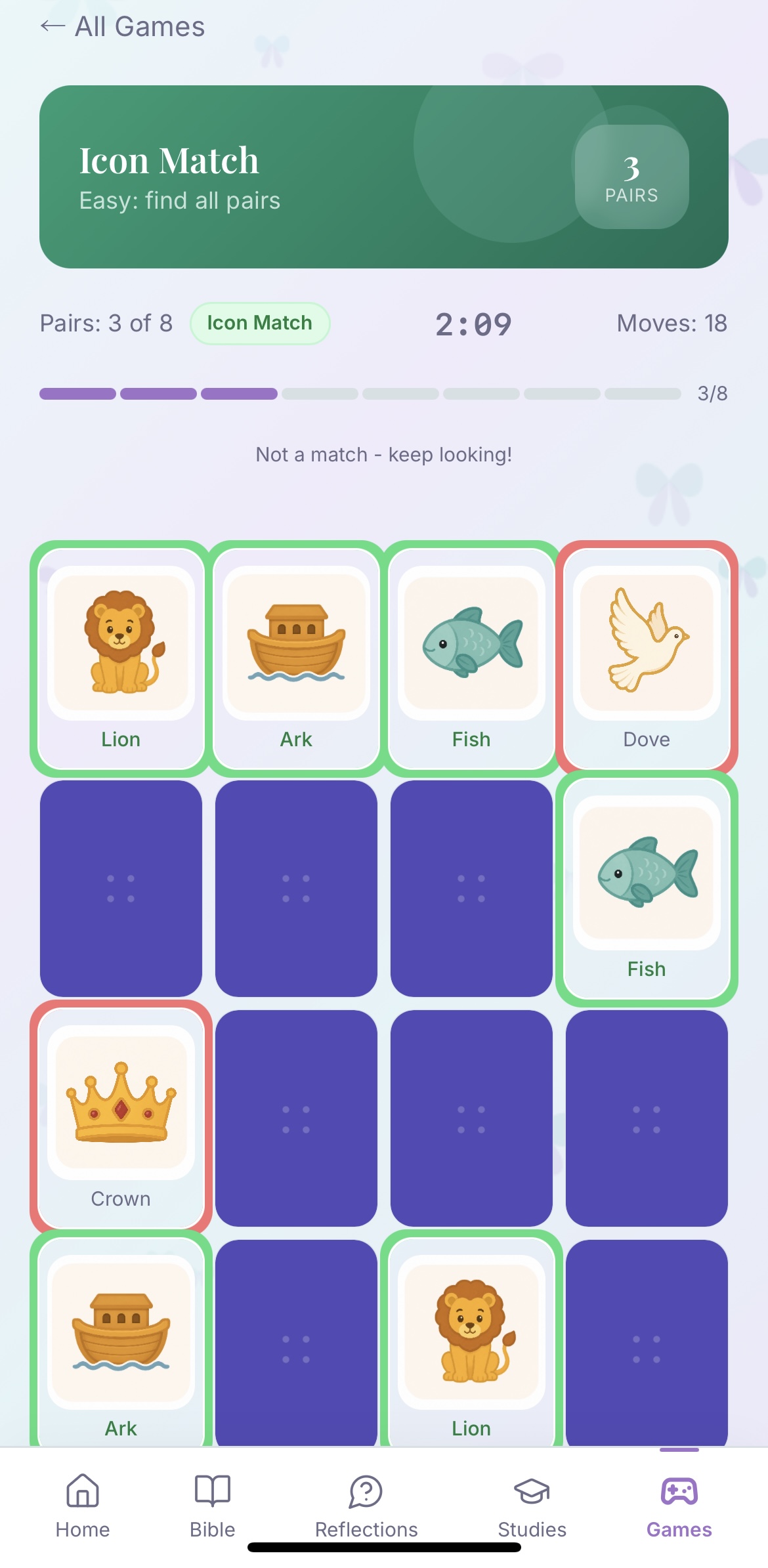 Icon Match game screenshot